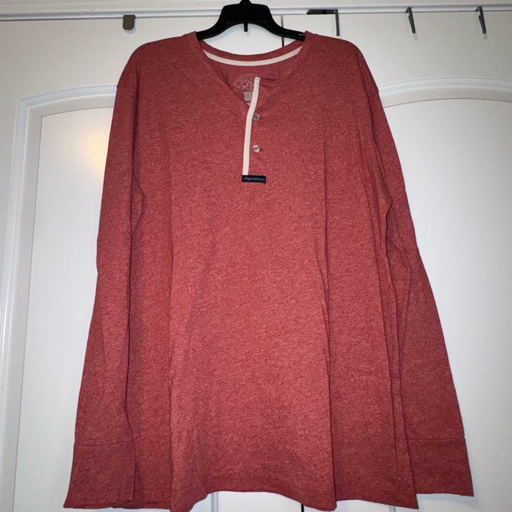 Lauren James Women's Maroon Long Sleeve Henley